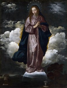 De onbevlekte ontvangenis, c.1618 door Diego Velázquez